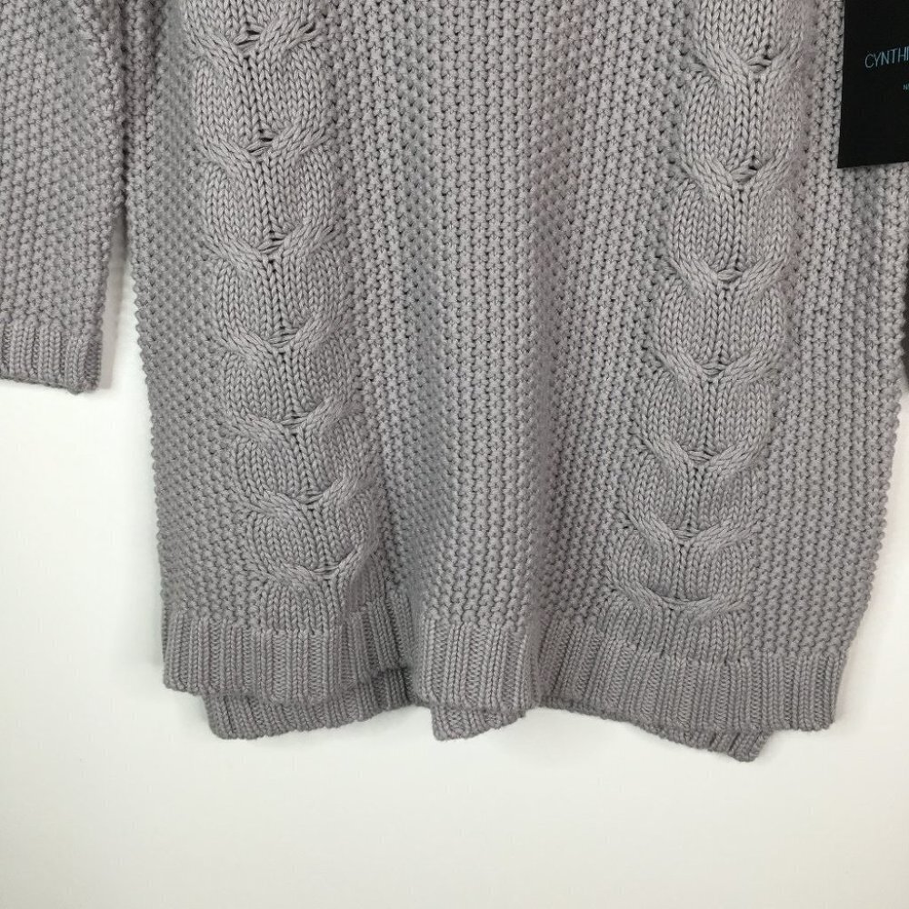 Cynthia Rowley Chunk Knit Button Back Sweater - Picture 3 of 11